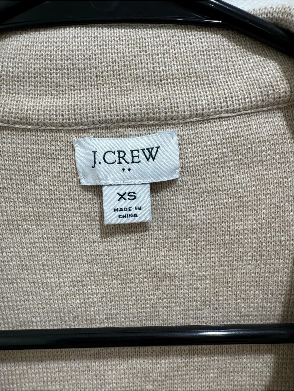 J.Crew Cotton Sweater Blazer‎ Cardigan Oatmeal Beige XS